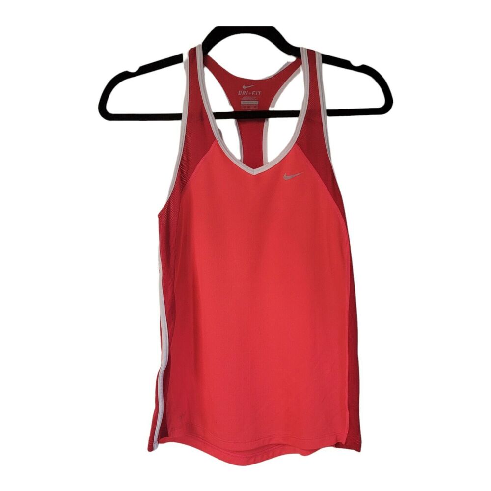 Nike Fit Dry Racerback‎ Women's ORANGE RED Tank Top XS